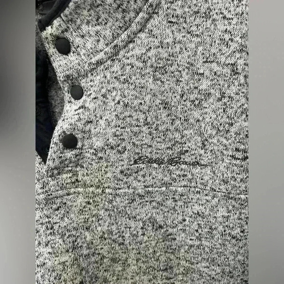 Eddie Bauer Grey pullover fleece sweatshirt - Picture 2 of 7